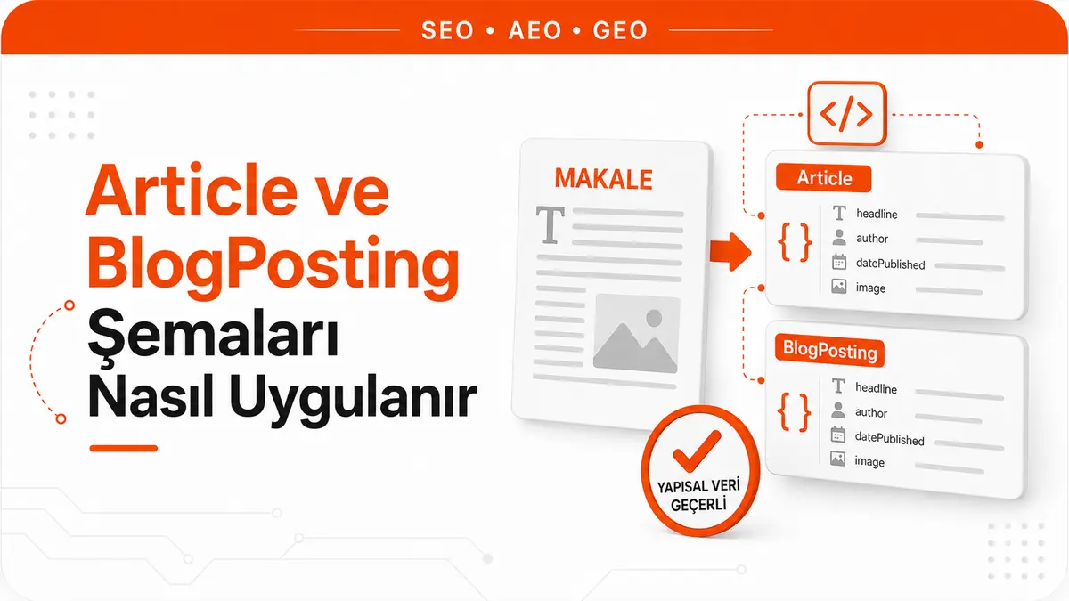 Article ve BlogPosting Şemaları Nasıl Uygulanır