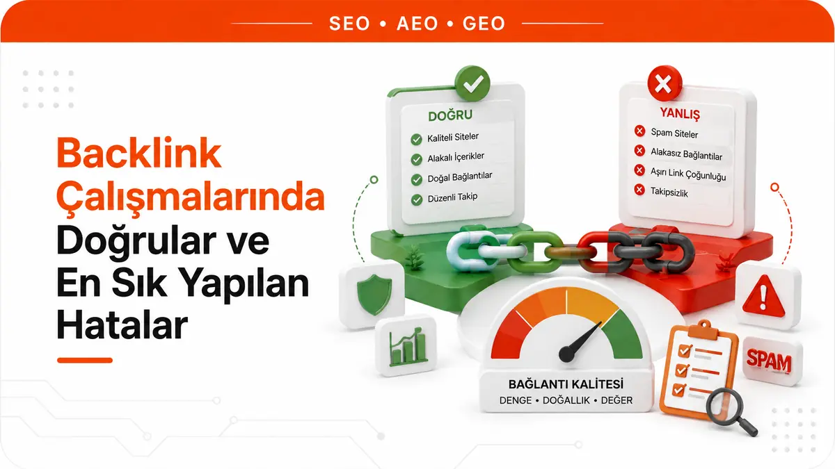 Backlink Çalışmalarında Doğrular ve En Sık Yapılan Hatalar