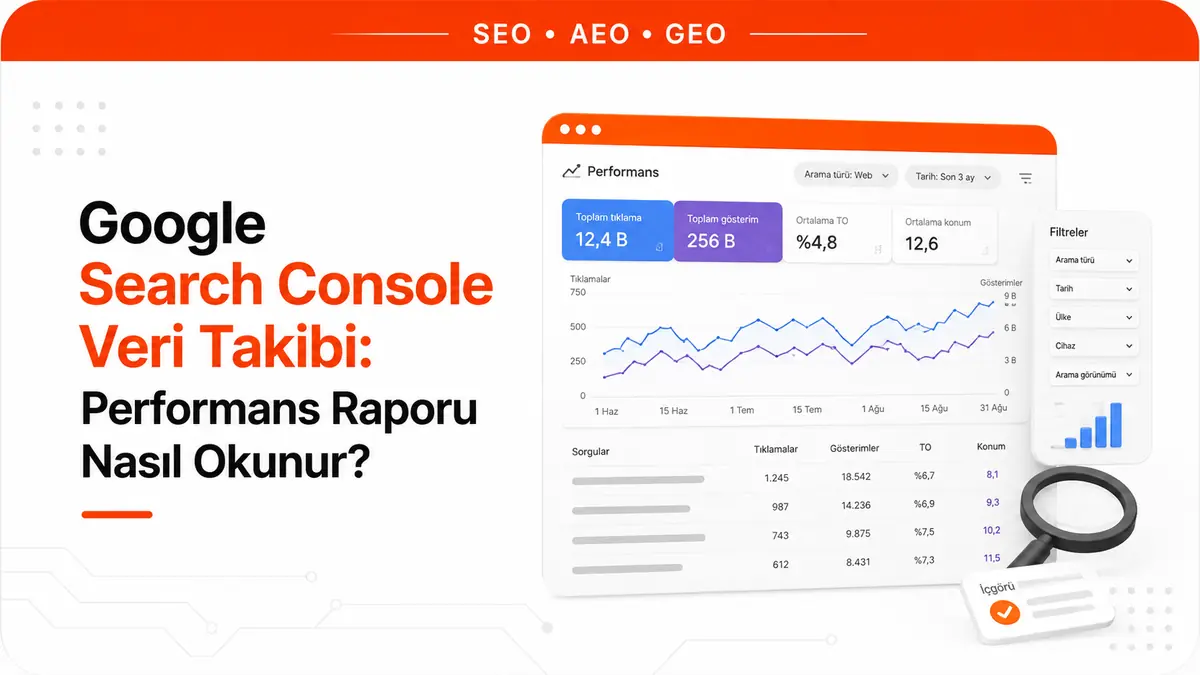 Google Search Console Veri Takibi: Performans Raporu Nasıl Okunur?