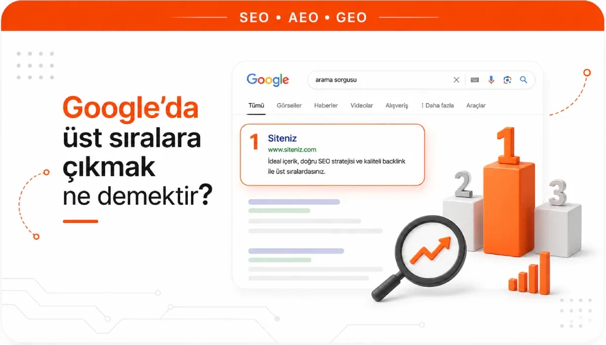 Google'da Üst Sıralara Çıkmak Ne Demektir?
