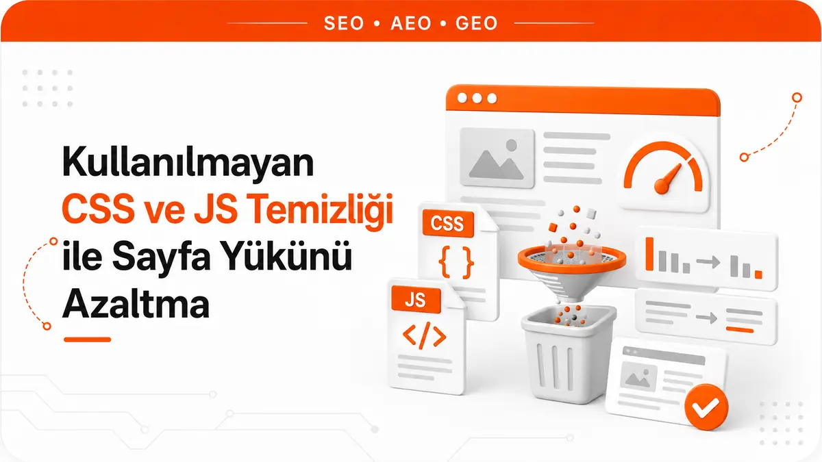 Kullanılmayan CSS ve JS Temizliği ile Sayfa Yükünü Azaltma