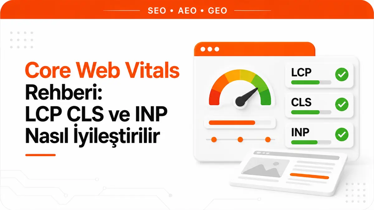 Core Web Vitals Rehberi: LCP CLS ve INP Nasıl İyileştirilir
