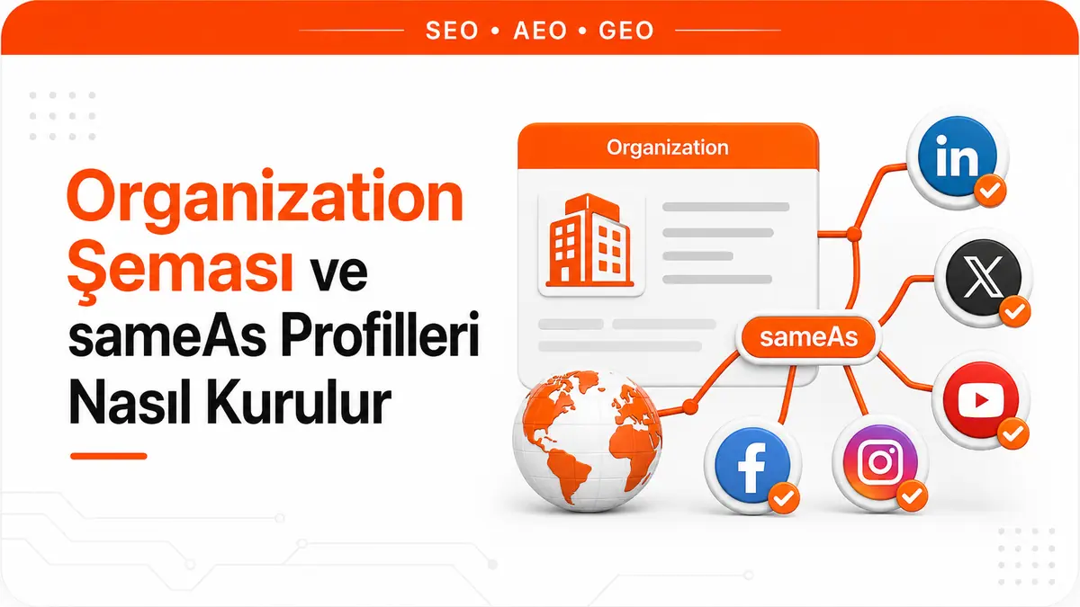 Organization Şeması ve sameAs Profilleri Nasıl Kurulur