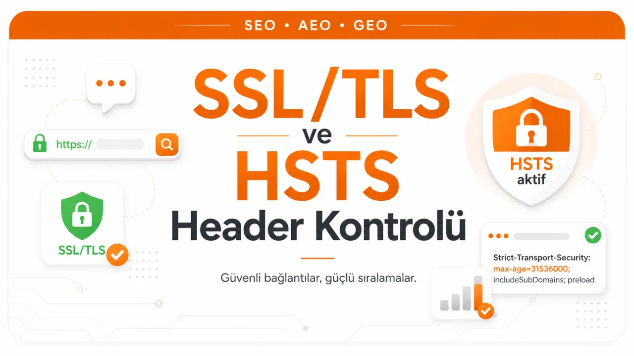 SSL TLS ve HSTS Başlığı Kontrolü: Kilit Neyi Garanti Eder