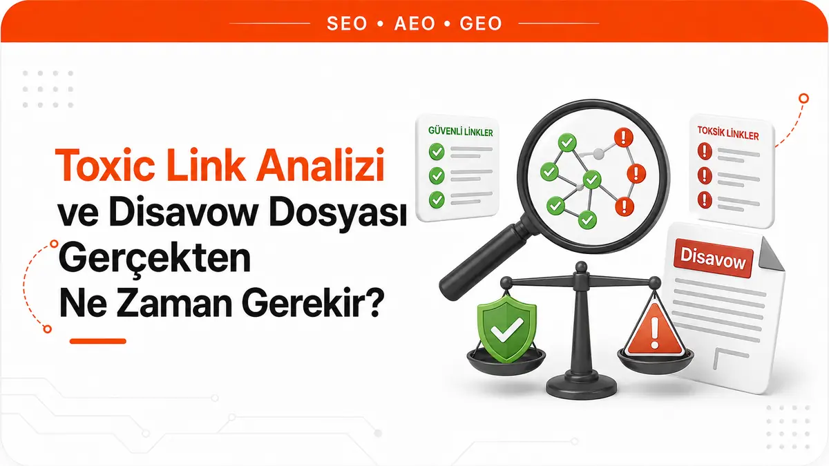 Toxic Link Analizi ve Disavow Dosyası Gerçekten Ne Zaman Gerekir?
