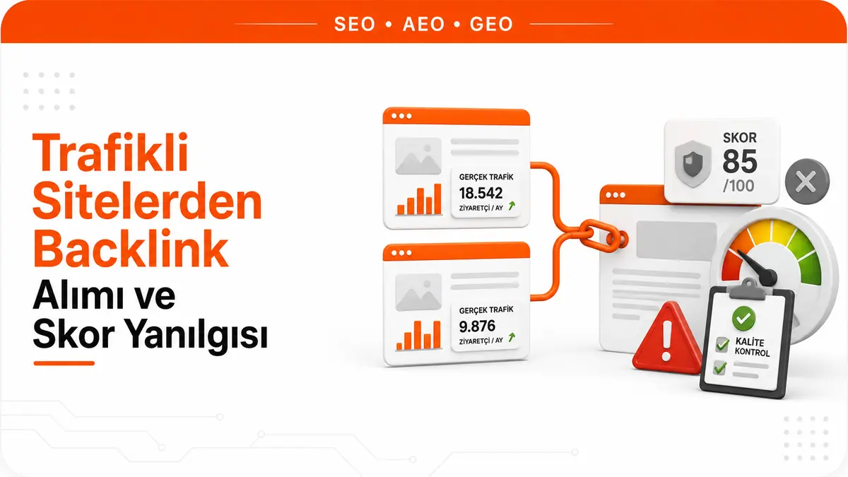 Trafikli Sitelerden Backlink Alımı ve Skor Yanılgısı