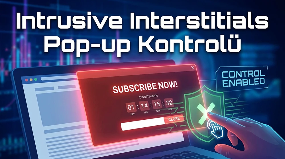 Intrusive Interstitials Pop-up Kontrolü