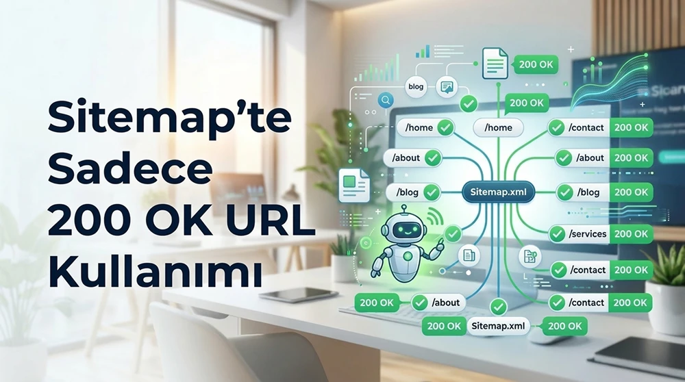 Sitemap'te Sadece 200 OK URL Kullanımı